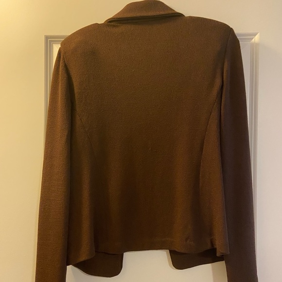 St. John by Marie Gray - Brown Sweater Blazer - Picture 4 of 8